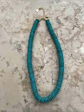 Serafina Turquoise Beaded Statement Necklace - Gold Accent